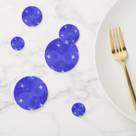 Blue Bling Verjaardag Feesttafel Confetti