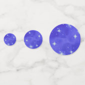 Blue Bling Verjaardag Feesttafel Confetti (Achterkanten)