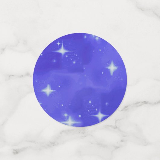 Blue Bling Verjaardag Feesttafel Confetti (Kleine voorkant)