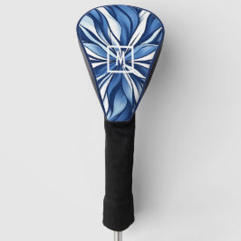 Blue Bliss: Biologische psychedelische bloemen Golfheadcover