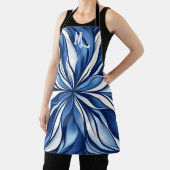 Blue Bliss: Biologische psychedelische bloemen Schort (Insitu)