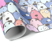 Blue Bliss Honden Cadeaupapier (Rol Hoek)