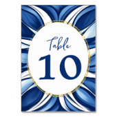 Blue Bliss Organic Floral Kaart (Voorkant)