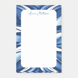 Blue Bliss Organic Floral Post-it® Notes