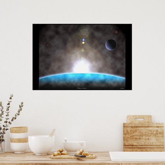 Blue Bliss Poster (Keuken)