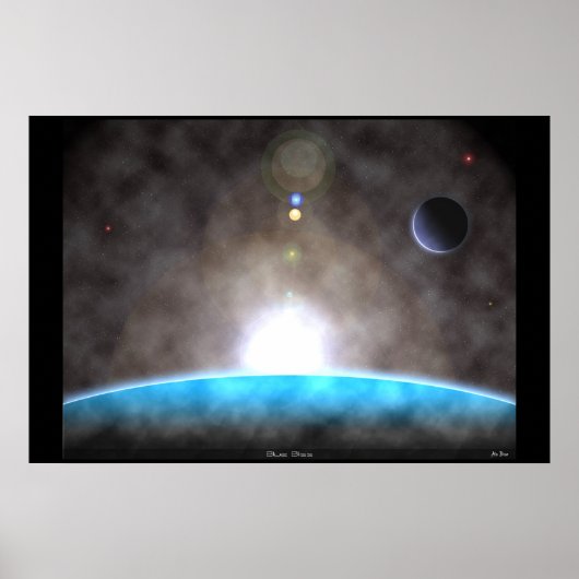 Blue Bliss Poster (Voorkant)