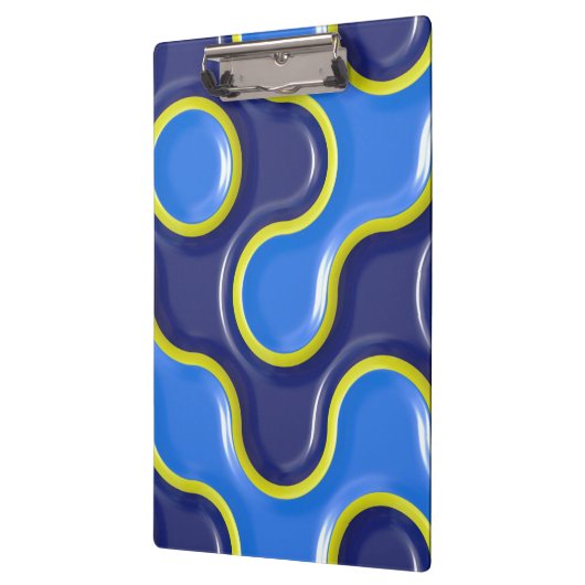 Blue Blob Pattern Klembord (Links)