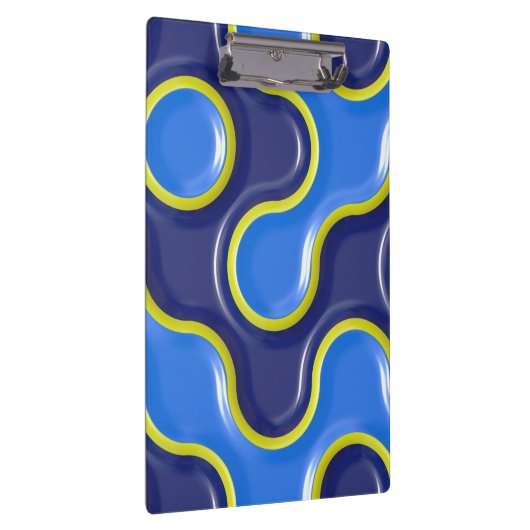 Blue Blob Pattern Klembord (Rechts)