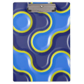 Blue Blob Pattern Klembord (Voorkant)