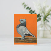 Blue Blondinette Pigeon Briefkaart (Staand voorkant)