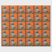 Blue Blondinette Pigeon Cadeaupapier (Vlak)