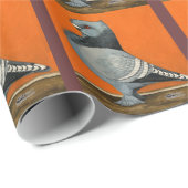 Blue Blondinette Pigeon Cadeaupapier (Rol Hoek)