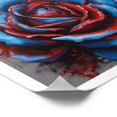 Blue Blood-Moon Roos Poster (Hoek)