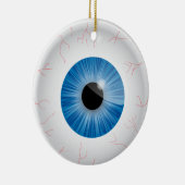 Blue Bloodshot Eyeball Ornament (Rechts)