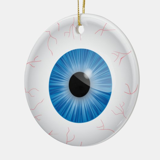 Blue Bloodshot Eyeball Ornament (Links)