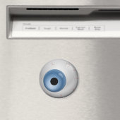 Blue Bloodshot Zombie Eyeball Halloween Magneet (Insitu (Vaatwasser))