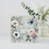 BLUE BLOOM DE DATUM OPSLAAN KAART (Staand voorkant)