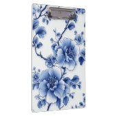 Blue Bloom Metal Clip Pad Klembord (Rechts)