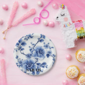 Blue Bloom Paper Bord (Feest)