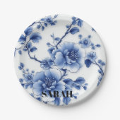 Blue Bloom Paper Bord (Voorkant)