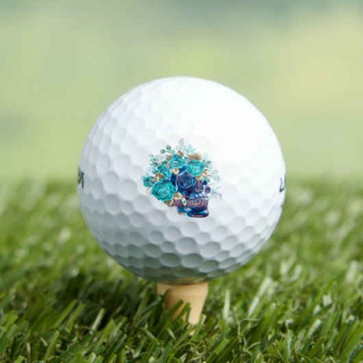 Blue Bloom Requiem Golf Balls – Premium Floral Pat Golfballen (Insitu Shirt)
