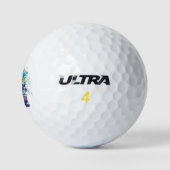 Blue Bloom Requiem Golfballen – Premium Bloemmotie (Logo)