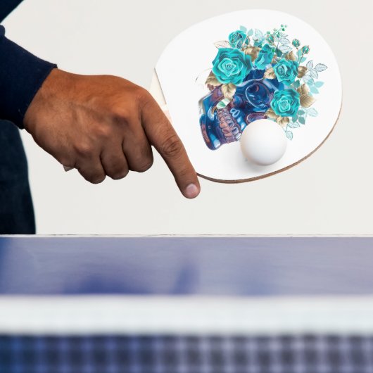 Blue Bloom Requiem Ping Pong Paddle – Artistic Flo Tafeltennisbatje (Insitu)