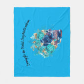 BLUE BLOOM REQUIEM RUNNER FLEECE DEKEN (Voorkant)