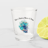 Blue Bloom Requiem Shot Glas (Voorkant)
