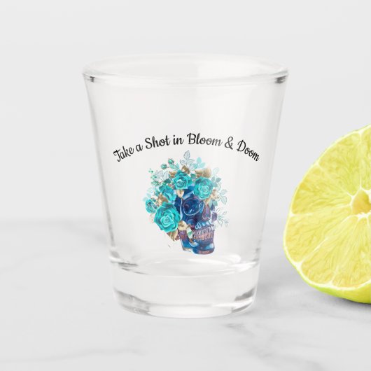 Blue Bloom Requiem Shot Glas (Voorkant)