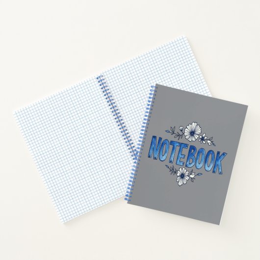 Blue Bloom: sereniteit in elk bloemblad Notitieboek (Binnen)