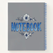 Blue Bloom: sereniteit in elk bloemblad Notitieboek (Achterkant)