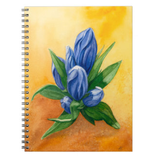 Blue Bloom Waterverf Floral Notitieboek
