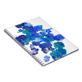 Blue Blooms op papier Notitieboek (Rechterzijde)