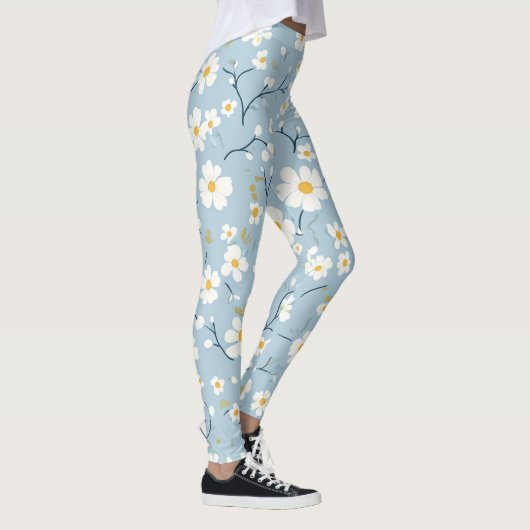 Blue Blossom Breeze Daisy Leggings (Rechts)