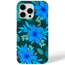 Blue Blossom Elegance iPhone-Hoesje