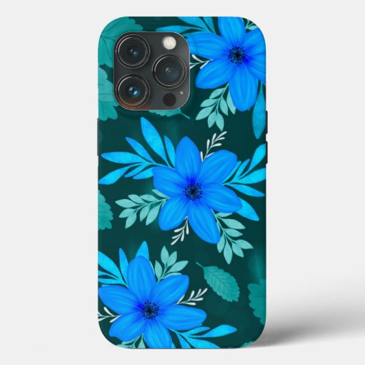 Blue Blossom Elegance iPhone-Hoesje Case-Mate iPhone Case (Achterkant)