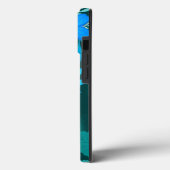 Blue Blossom Elegance iPhone-Hoesje Case-Mate iPhone Case (Achterkant / Links)