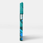 Blue Blossom Elegance iPhone-Hoesje iPhone Hoesje (Rechterkant)