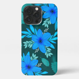 Blue Blossom Elegance iPhone-Hoesje iPhone 13 Pro Hoesje