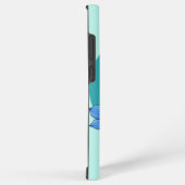 Blue Blossom Elegance" telefoonhoesontwerp Samsung Galaxy Hoesje (Rechterkant)