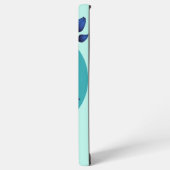 Blue Blossom Elegance" telefoonhoesontwerp Samsung Galaxy Hoesje (Linkerkant)