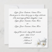 Blue Blossom Invitalized RSVP-kaarten Kaart (Achterkant)