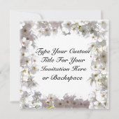 Blue Blossom Invitalized RSVP-kaarten Kaart (Voorkant)