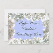 Blue Blossom Invitalized RSVP-kaarten Kaart (Voorkant)