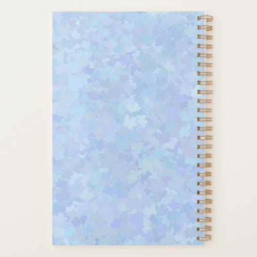Blue Blossom Planner (Achterkant)