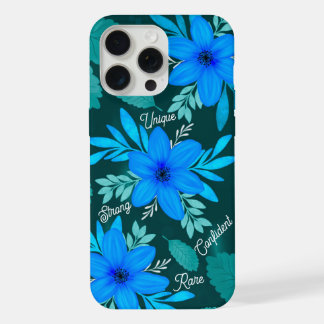Blue Blossom Sterkte iPhone Hoesje iPhone 15 Pro Max Case