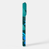 Blue Blossom Strength iPhone Hoesje 15 Pro Max Case (Rechterkant)