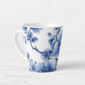 Blue Blossom Tea Cup Latte Mok (Linkerhoek)