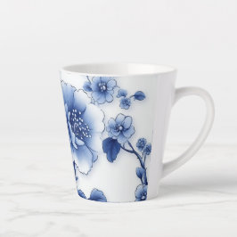 Blue Blossom Tea Cup Latte Mok